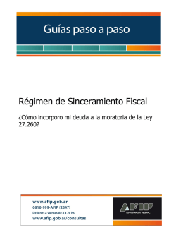C&oacute;mo adhiero mi deuda a la moratoria de la Ley 27.260?