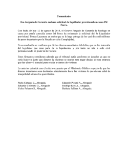 Octavo Juzgado de Garant&iacute;a rechaza solicitud de