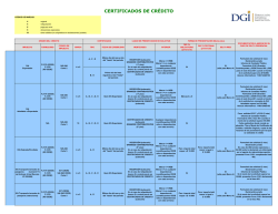 certificados de cr&eacute;dito