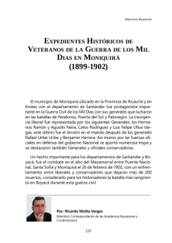 veteranos de la Guerra de los Mil D&iacute;as