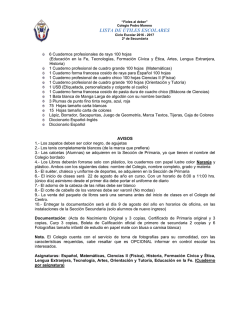 2&deg; A&ntilde;o - Colegio Pedro Moreno