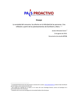 La sociedad del consumo: los efectos en la felicidad de las personas.