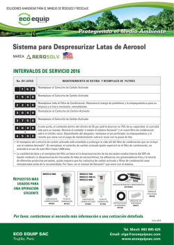Sistema para Despresurizar Latas de Aerosol
