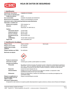 hoja de datos de seguridad