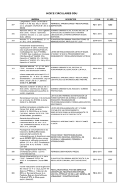Indice Circulares Generales hasta la DDU 317. (, 37 kb)