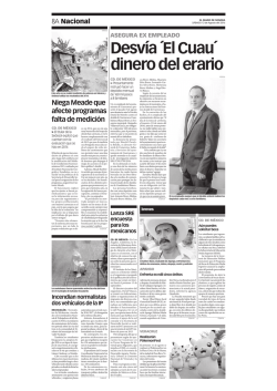 Desv&iacute;a &acute;El Cuau&acute; dinero del erario