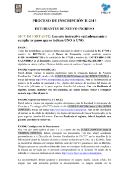Proceso_de_Inscripcion_Nuevos 2-2016 - Facyt