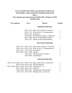 ECONOM&Iacute;A Y RELACIONES INTERNACIONALES Para