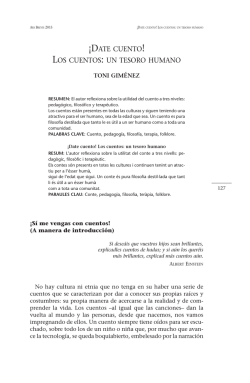&iexcl;date cuento los cuentos : un tesoro humano