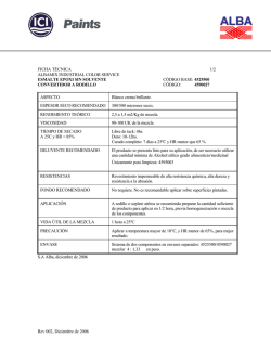 ficha t&eacute;cnica 1/2 albamix industrial color service esmalte