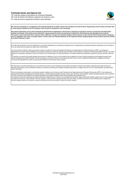 Lista de hierbas arom&aacute;ticas y especias