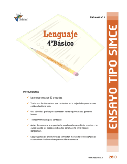 ensayo n&ordm;&hellip;&hellip; simce - COLEGIO SANTA EMILIA &mdash; (Concepci&oacute;n)