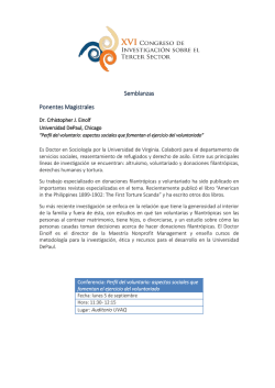 Ponentes Magistrales