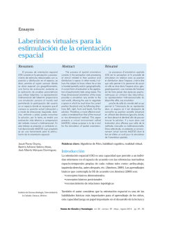 Laberintos virtuales para la estimulaci&oacute;n de la orientaci&oacute;n espacial