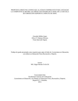 propuesta did&aacute;ctica enfocada al juego