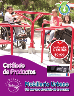 Cat&aacute;logo de Productos Mobiliario Urbano