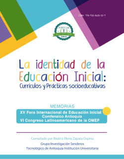 La identidad de la educaci&oacute;n inicial Curr&iacute;culo y