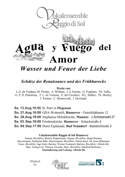 Wasser und Feuer der Liebe