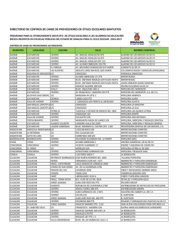 directorio de centros de canje de proveedores