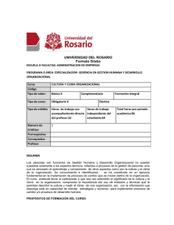 Cultura y clima organizacional