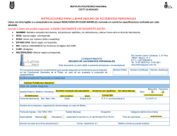 INSTRUCCIONES PARA LLENAR SEGURO DE