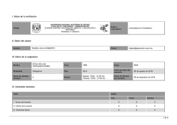 Programa de Trabajo - FCA