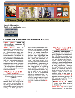 REFERENCIAS VIDA Y MINISTERIO CRISTIANOS