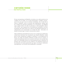 cintur&oacute;n verde - Area Metropolitana del Valle de Aburra
