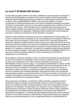 La Loca Y El Relato Del Crimen