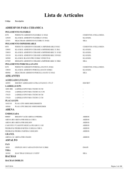 Lista de Art&iacute;culos