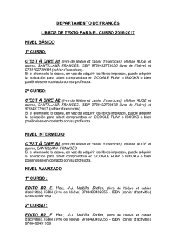 LIBROS DE TEXTO 2016 2017