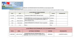12 actividades fin de semana