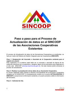 Paso a paso para el Proceso de Actualizaci&oacute;n de datos en el