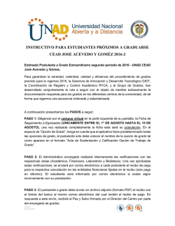 procedimiento para grado