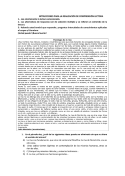 INTRUCCIONES PARA LA REALIZACI&Oacute;N DE COMPRENSI&Oacute;N