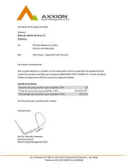 Av. Primavera 517 Oficina 105 Centro Empresarial Primavera &ndash; San