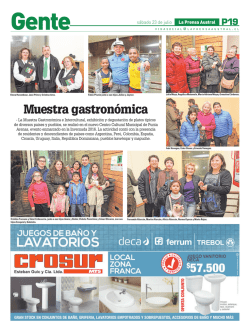 Muestra gastron&oacute;mica