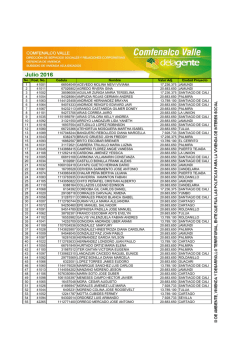 Listado de subsidio vivienda adjudicado JULIO