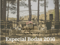 Especial Bodas 2016