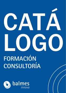 Cat&aacute;logo completo de formaci&oacute;n
