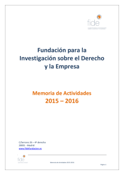 Fundaci&oacute;n para la Investigaci&oacute;n sobre el Derecho y la Empresa