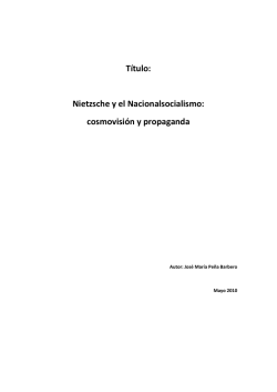 Nietzsche y el Nacionalsocialismo