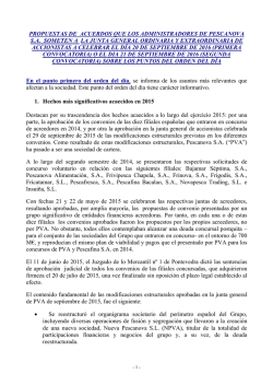 propuestas de acuerdos que los administradores de pescanova sa