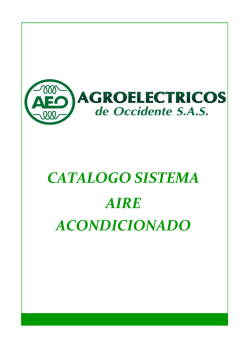 catalogo sistema acondicionado aire