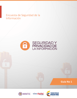 Gu&iacute;a 1: Encuesta de seguridad
