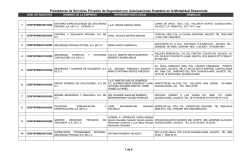 Prestadores de Servicios Privados de Seguridad con Autorizaciones
