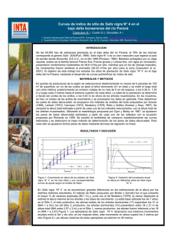 Curvas de &iacute;ndice de sitio de Salix nigra N&deg; 4 en el bajo delta