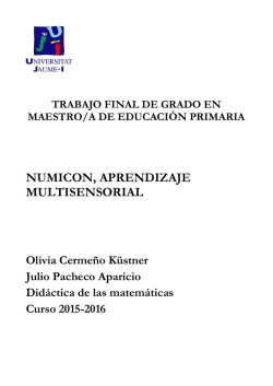 numicon, aprendizaje multisensorial