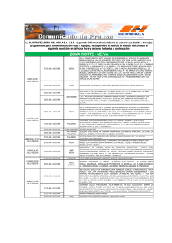 Comunicado de Prensa