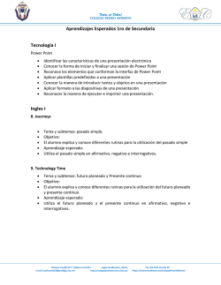 1ro de Secundaria - Colegio Pedro Moreno